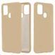 Защитный чехол Liquid Case Full Cover для Samsung M315F Galaxy M31 Бежевый