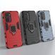 Защитный чехол Strong Guard Ring для Xiaomi Redmi K40 / K40 Pro / K40 Pro Plus / Poco F3 / Mi 11i Красный
