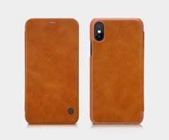 Чохол-книжка Nillkin Qin для iPhone 10 (X) / iPhone XS Коричневий