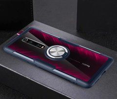 Защитный чехол Crystal Ring для Xiaomi Redmi K20 / K20 Pro / Mi 9T / Mi 9T Pro Темно-синий