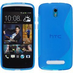 Чехол TPU S-line для HTC Desire 501 Синий