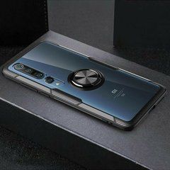 Защитный чехол Crystal Ring для Xiaomi Mi 10 / Mi 10 Pro Черный