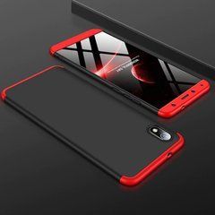 Защитный чехол GKK Full 360 для Xiaomi Redmi 7A Черный / Красный