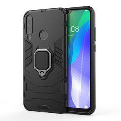 Защитный чехол Strong Guard Ring для Huawei Y6p Черный