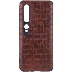 Защитный чехол TPU Croco для Xiaomi Mi 10 / Mi 10 Pro Коричневый
