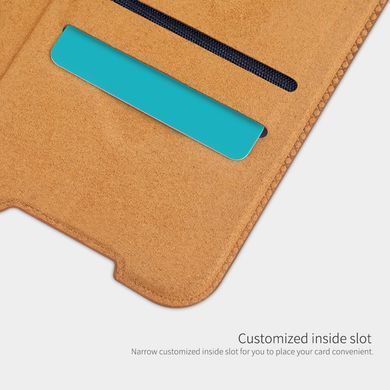Чехол-книжка Nillkin Qin для Xiaomi Redmi Note 9 Pro / Redmi Note 9S / Redmi Note 9 Pro Max Коричневый