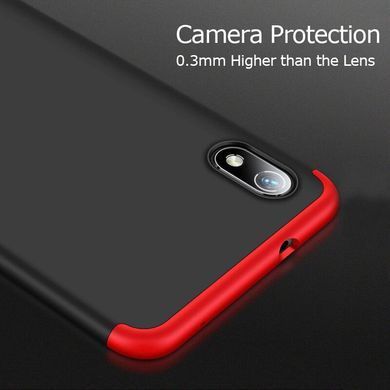 Защитный чехол GKK Full 360 для Xiaomi Redmi 7A Черный / Красный