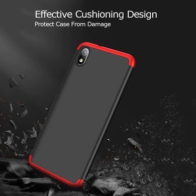Защитный чехол GKK Full 360 для Xiaomi Redmi 7A Черный / Красный