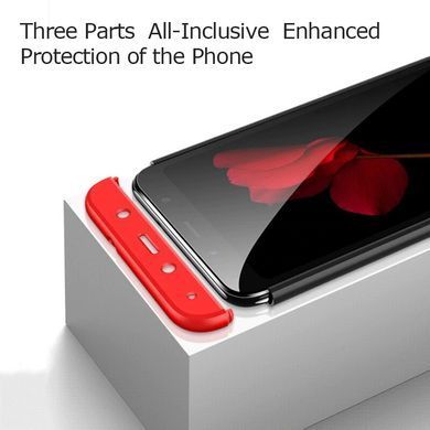 Защитный чехол GKK Full 360 для Xiaomi Redmi 7A Черный / Красный