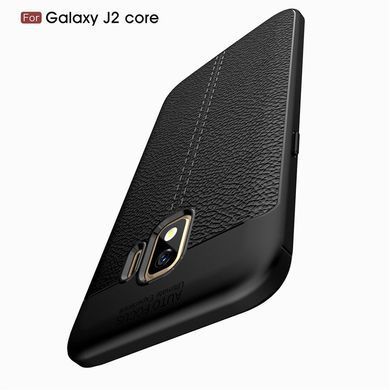 Захисний чохол Leather для Samsung J260 Galaxy J2 Core Чорний