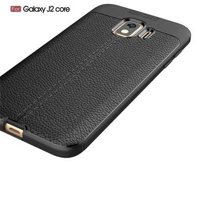 Захисний чохол Leather для Samsung J260 Galaxy J2 Core Чорний