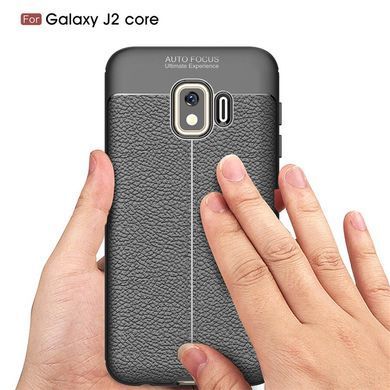 Захисний чохол Leather для Samsung J260 Galaxy J2 Core Чорний