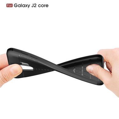 Захисний чохол Leather для Samsung J260 Galaxy J2 Core Чорний