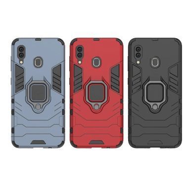 Защитный чехол Strong Guard Ring для Samsung A205F Galaxy A20 / A305F Galaxy A30 2019 Navy