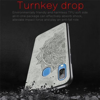 Захисний чохол Textile Decor для Samsung A205F Galaxy A20 / A305F Galaxy A30 2019 Сірий