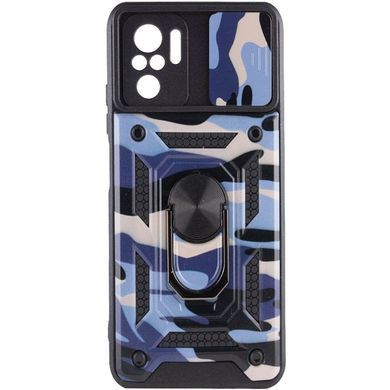 Захисний чохол Camo Ring Lock для Xiaomi Redmi Note 10 / Redmi Note 10S / Poco M5s Фіолетовий