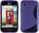 Чехол TPU S-line для LG D160 / D170 L40 Фиолетовый