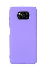 Защитный чехол Liquid Case Full Cover для Xiaomi Poco X3 / X3 NFC / X3 Pro Сиреневый