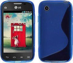 Чехол TPU S-line для LG D160 / D170 L40 Синий