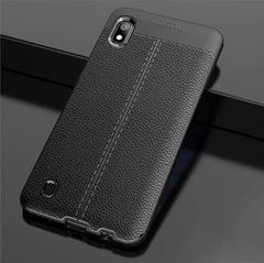 Защитный чехол Leather для Samsung A105F Galaxy A10 Черный