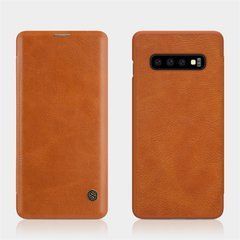 Чохол-книжка Nillkin Qin для Samsung G975F Galaxy S10 Plus Коричневий