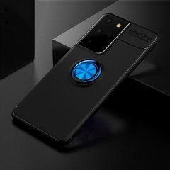 Защитный чехол Color Ring для Samsung Galaxy S21 Ultra Черный / Синий