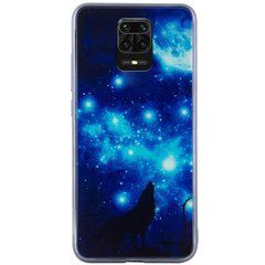 Захисний чохол Fantasy з глянцевими торцями для Xiaomi Redmi Note 9s / Redmi Note 9 Pro / Redmi Note 9 Pro Max (місяць) Блакитний
