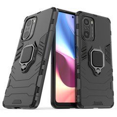 Захисний чохол Strong Guard Ring для Xiaomi Redmi K40 / K40 Pro / K40 Pro Plus / Poco F3 / Mi 11i Чорний
