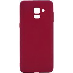 Защитный чехол TPU Softon для Samsung A530 Galaxy A8 2018 Бордовый