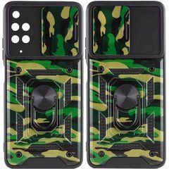 Захисний чохол Camo Ring Lock для Xiaomi Redmi Note 11 / Note 11S Зелений