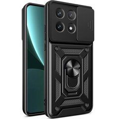 Защитный чехол Kvadrat Ring Lock для Xiaomi Redmi Note 13 Pro 4G / Poco M6 Pro 4G Черный
