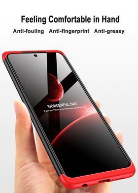Захисний чохол GKK Full 360 для Xiaomi Poco X3 / X3 NFC / X3 Pro Чорний / Червоний