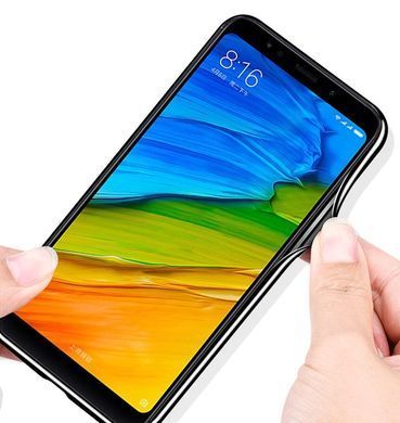 Защитный чехол Fantasy с глянцевыми торцами для Xiaomi Redmi 5 (пузырьки и цветы) Малиновый