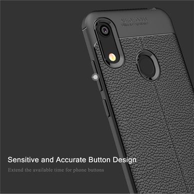 Защитный чехол Leather для Huawei Y6s 2019 Черный