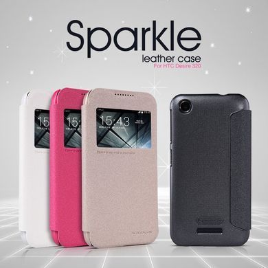 Чехол-книжка Nillkin Sparkle для HTC Desire 320 Розовый