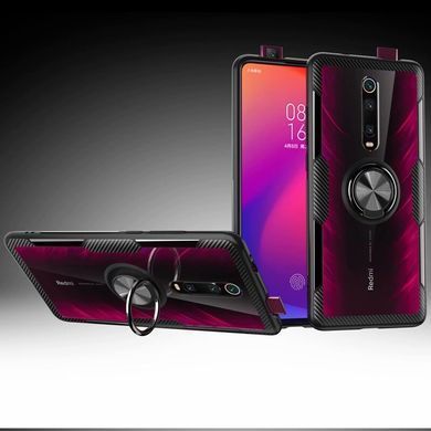 Защитный чехол Crystal Ring для Xiaomi Redmi K20 / K20 Pro / Mi 9T / Mi 9T Pro Черный