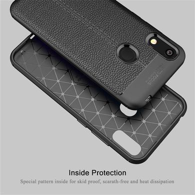 Защитный чехол Leather для Huawei Y6s 2019 Черный