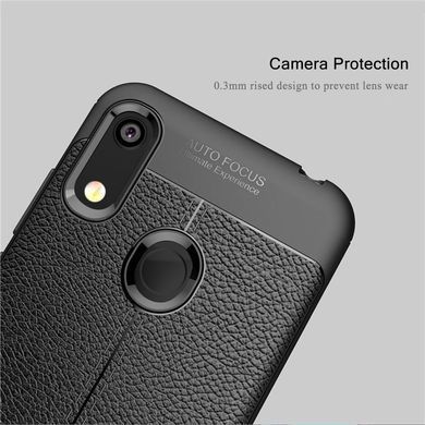 Защитный чехол Leather для Huawei Y6s 2019 Черный
