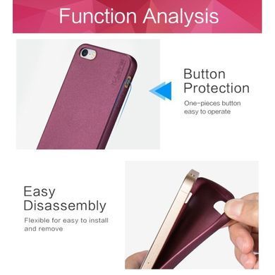 Захисний чохол X-level Guardian для iPhone 5 / iPhone 5S / iPhone SE Бордовий