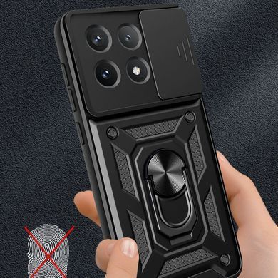Защитный чехол Kvadrat Ring Lock для Xiaomi Redmi Note 13 Pro 4G / Poco M6 Pro 4G Черный