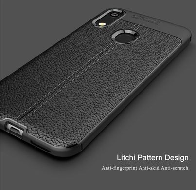Защитный чехол Leather для Huawei Y6s 2019 Черный