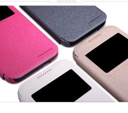 Чехол-книжка Nillkin Sparkle для HTC Desire 320 Розовый