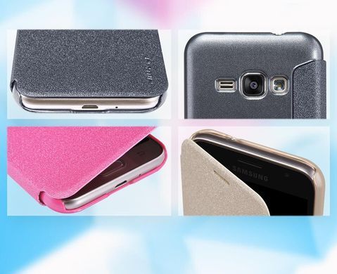 Чехол-книжка Nillkin Sparkle для Samsung J100H Galaxy J1 Золотистый