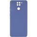 Защитный TPU чехол Softon Full Camera для Xiaomi Redmi Note 9 / Redmi 10X Синий