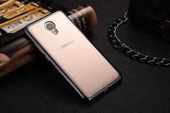 TPU чехол Electro-plating для Meizu M3 / M3 mini / M3s Черный