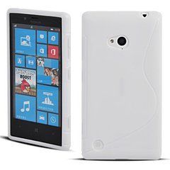 Чехол TPU S-line для Nokia Lumia 720 Белый
