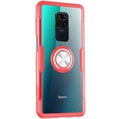 Защитный чехол Crystal Ring для Xiaomi Redmi Note 9 / Redmi 10X Красный