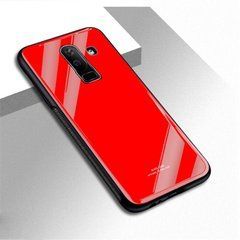 Защитный чехол Glass для Samsung J810 Galaxy J8 2018 Красный