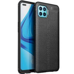 Защитный чехол Leather для Oppo A93 Черный