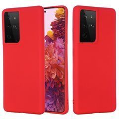 Защитный чехол Liquid Case Full Cover для Samsung Galaxy S21 Ultra Красный